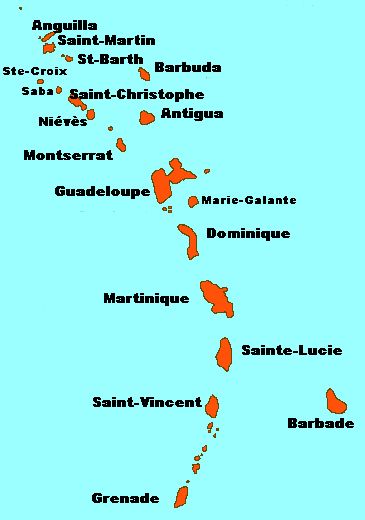 St Barthelemy, St Vincent, Grenade